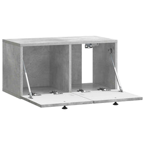 Wandmontierter TV-Schrank Betongrau
