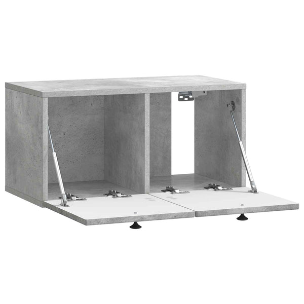 Wandmontierter TV-Schrank Betongrau