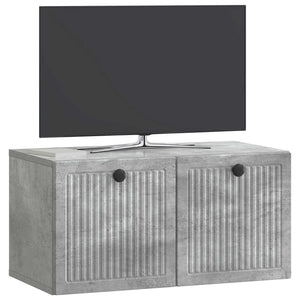 Wandmontierter TV-Schrank Betongrau