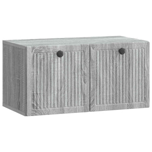 Wandmontierter TV-Schrank Grau Sonoma