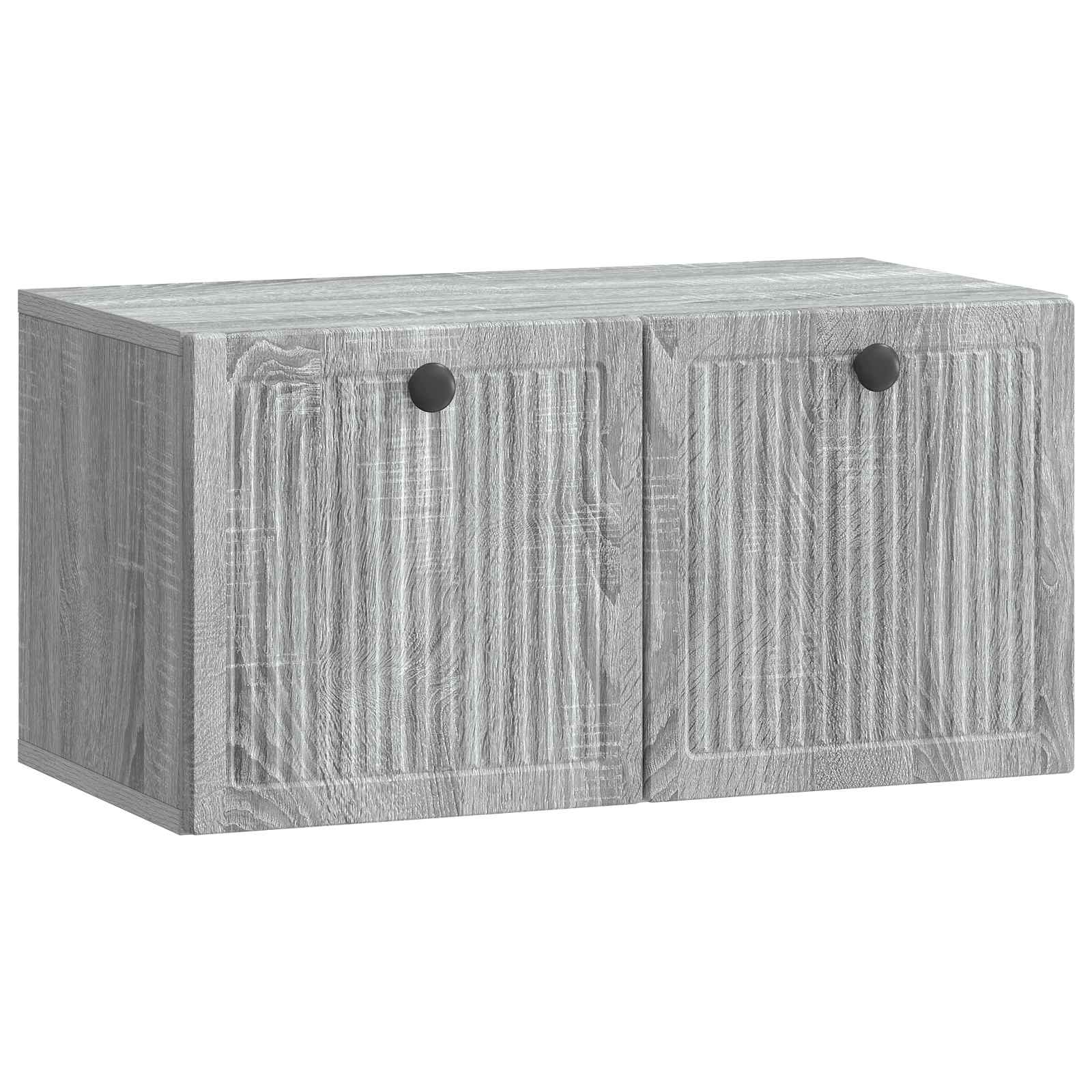 Wandmontierter TV-Schrank Grau Sonoma