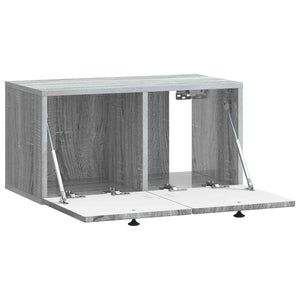 Wandmontierter TV-Schrank Grau Sonoma