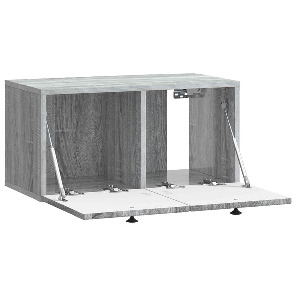 Wandmontierter TV-Schrank Grau Sonoma