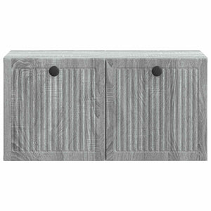 Wandmontierter TV-Schrank Grau Sonoma