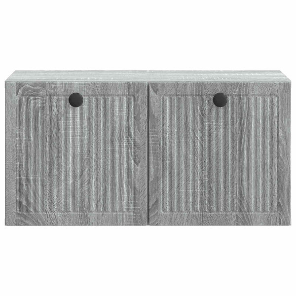 Wandmontierter TV-Schrank Grau Sonoma