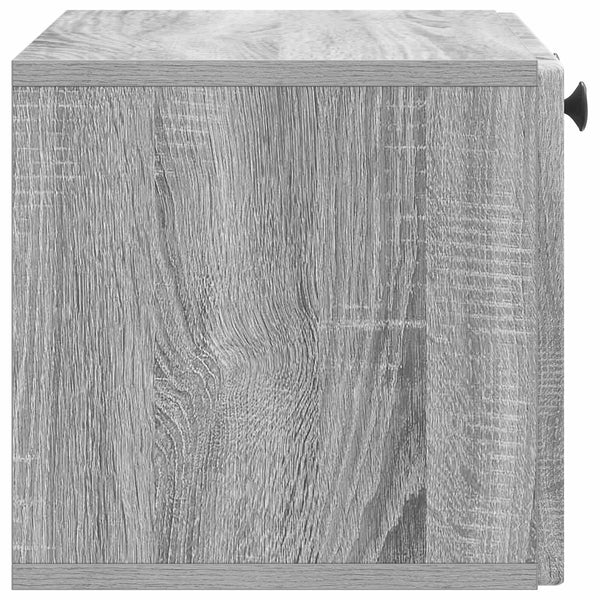 Wandmontierter TV-Schrank Grau Sonoma