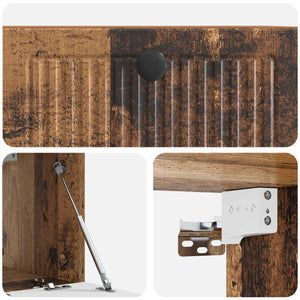 Wandmontierter TV-Schrank Altholz 59,5cm