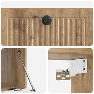 Wandmontierter TV-Schrank Artisan Eiche