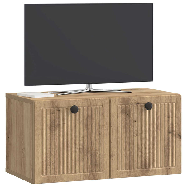 Wandmontierter TV-Schrank Artisan Eiche