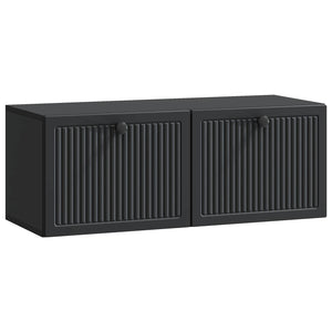 Wandmontierter TV-Schrank, Schwarz, 78,5 cm