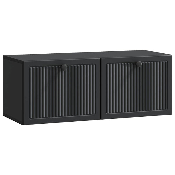 Wandmontierter TV-Schrank, Schwarz, 78,5 cm