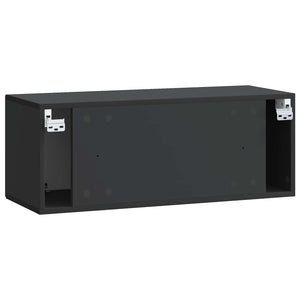 Wandmontierter TV-Schrank, Schwarz, 78,5 cm