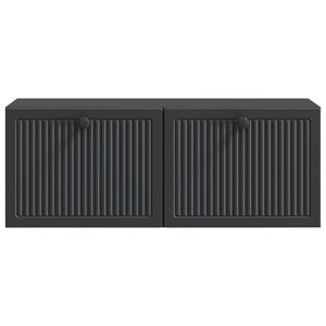 Wandmontierter TV-Schrank, Schwarz, 78,5 cm