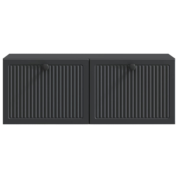 Wandmontierter TV-Schrank, Schwarz, 78,5 cm