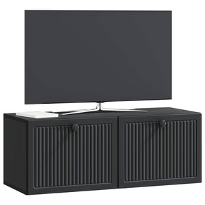 Wandmontierter TV-Schrank, Schwarz, 78,5 cm