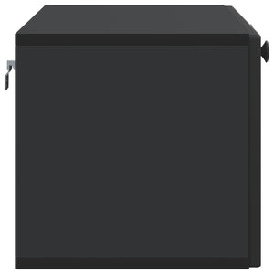 Wandmontierter TV-Schrank, Schwarz, 78,5 cm