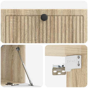 Wandmontierter TV-Schrank Sonoma-Eiche