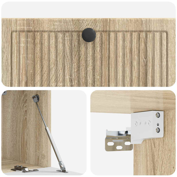 Wandmontierter TV-Schrank Sonoma-Eiche