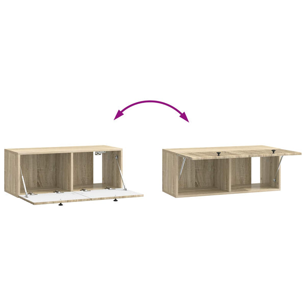 Wandmontierter TV-Schrank Sonoma-Eiche