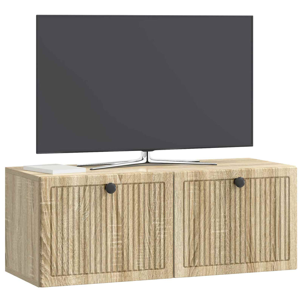 Wandmontierter TV-Schrank Sonoma-Eiche