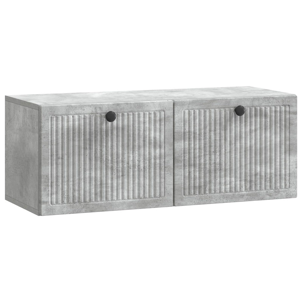 Wandmontierter TV-Schrank Betongrau
