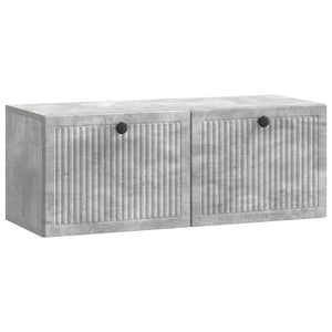 Wandmontierter TV-Schrank Betongrau