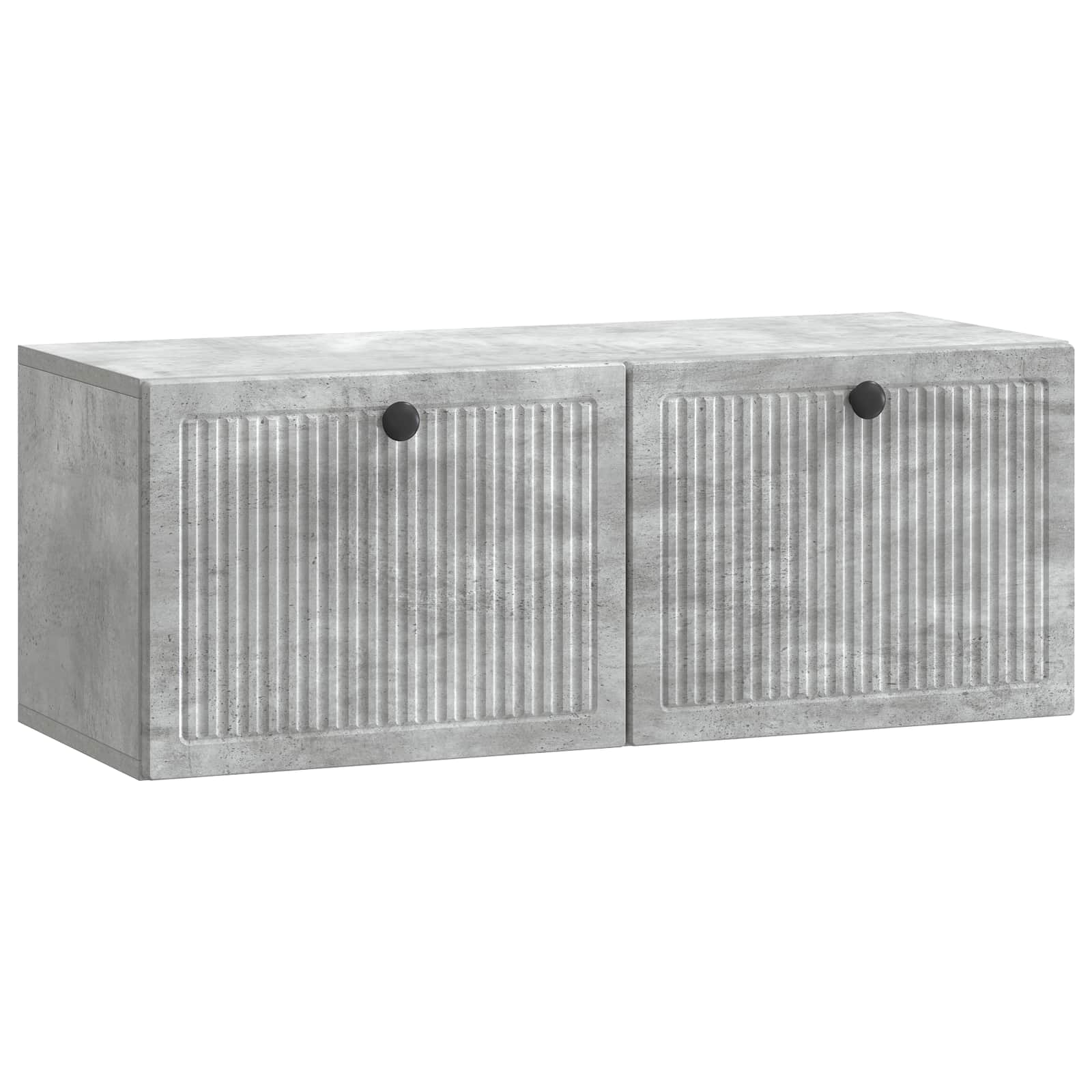 Wandmontierter TV-Schrank Betongrau