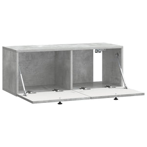 Wandmontierter TV-Schrank Betongrau
