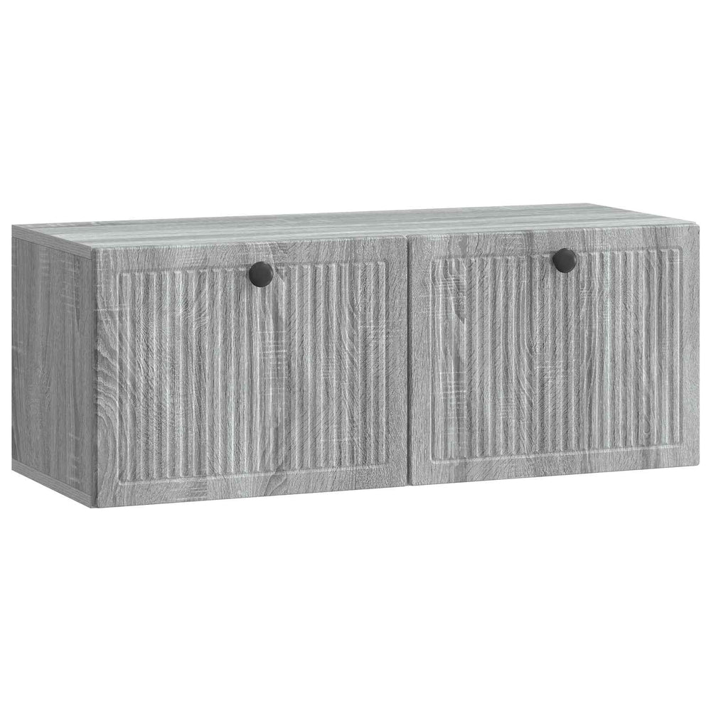 Wandmontierter TV-Schrank Grau Sonoma
