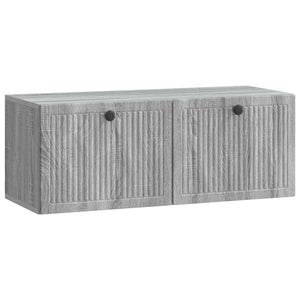 Wandmontierter TV-Schrank Grau Sonoma