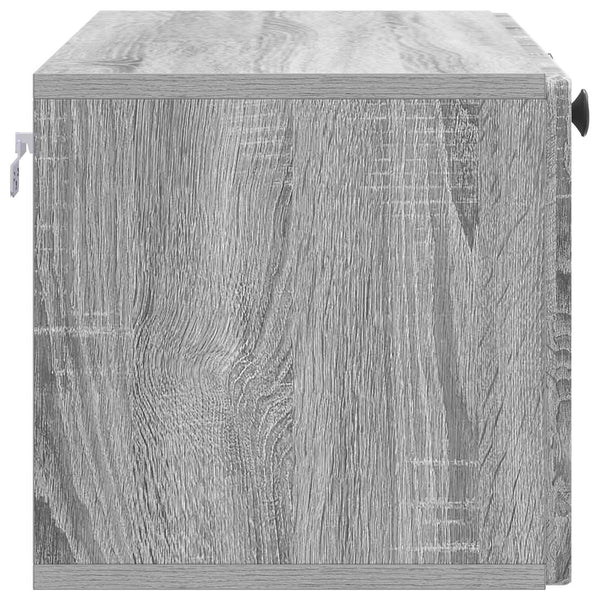 Wandmontierter TV-Schrank Grau Sonoma