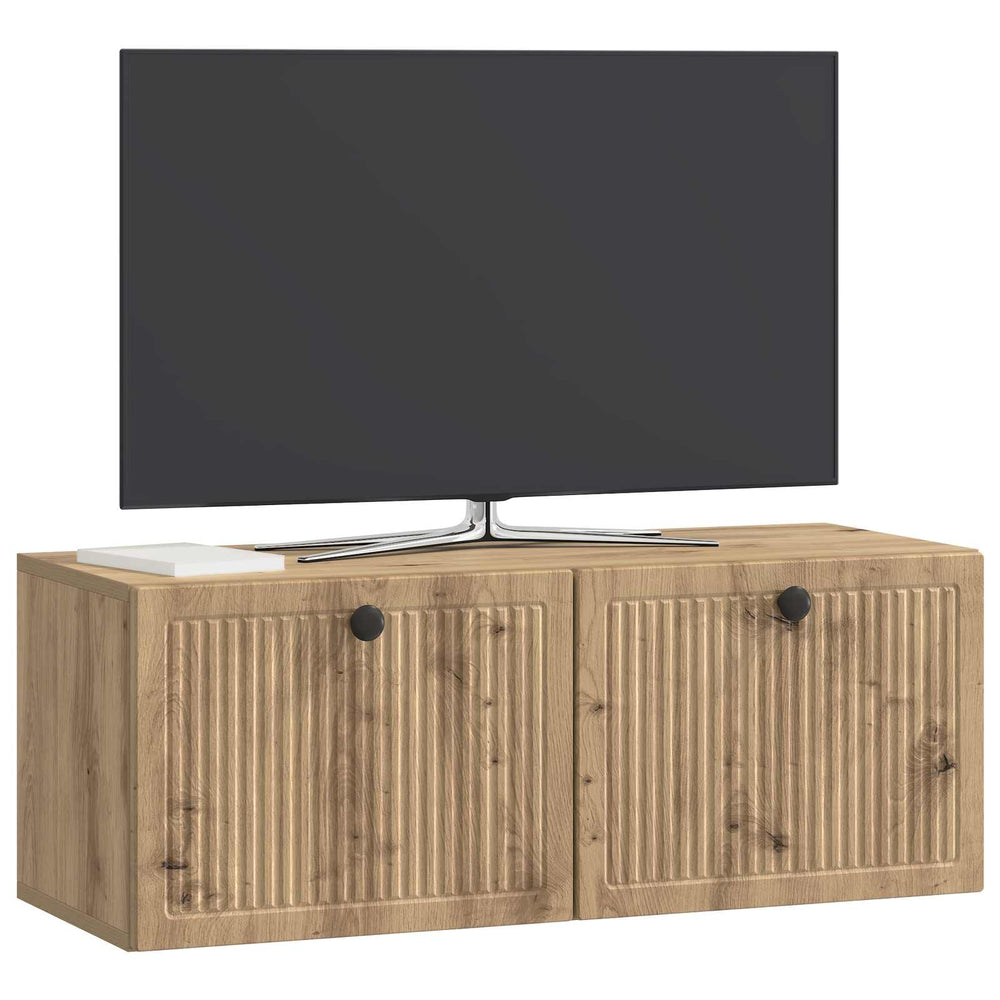 Wandmontierter TV-Schrank Eiche 78,5 cm