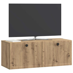 Wandmontierter TV-Schrank Eiche 78,5 cm