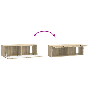 Wandmontierter TV-Schrank Sonoma-Eiche