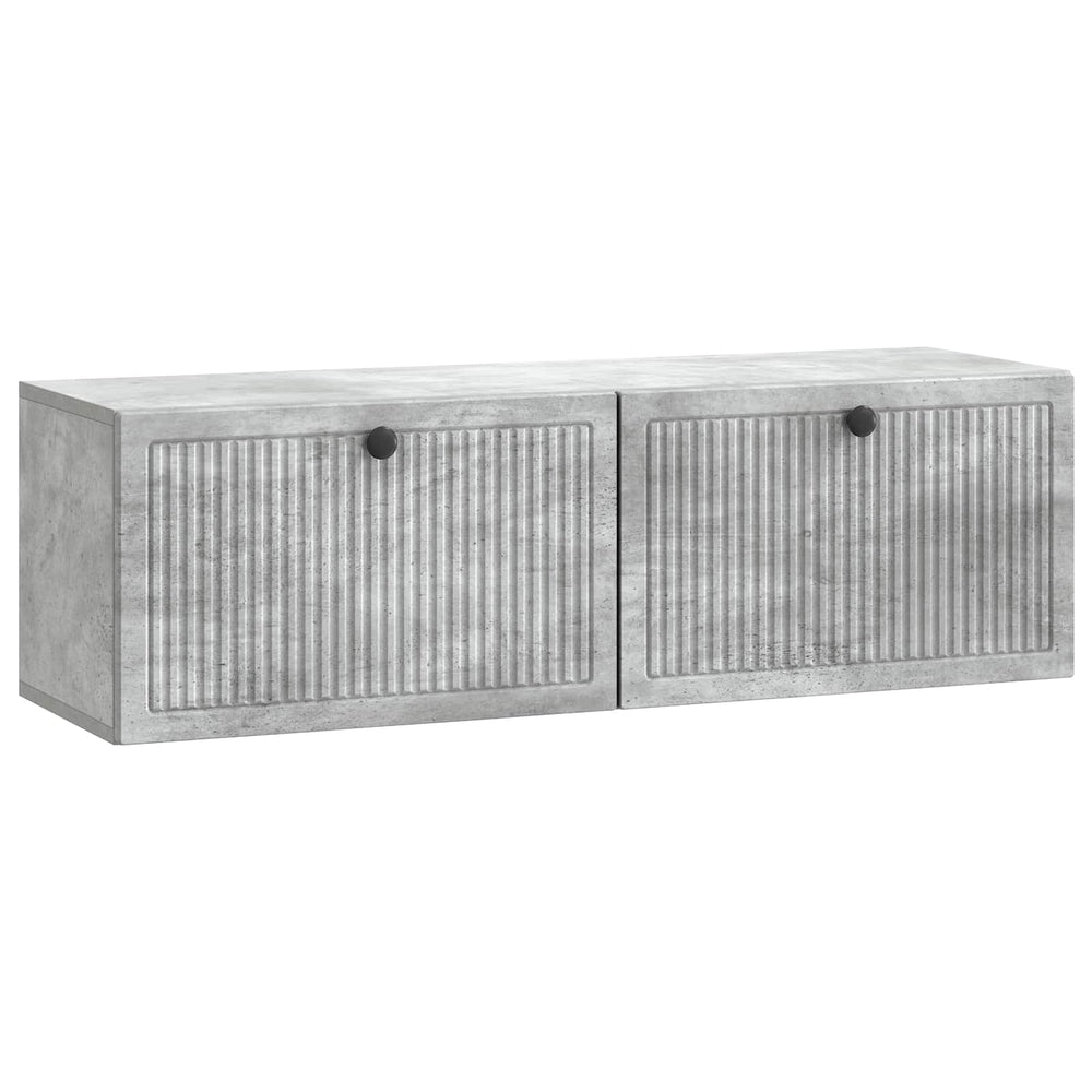 Wandmontierter TV-Schrank Betongrau 98cm