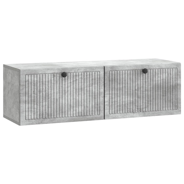 Wandmontierter TV-Schrank Betongrau 98cm