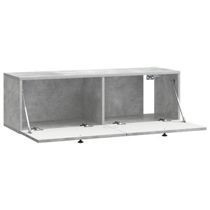 Wandmontierter TV-Schrank Betongrau 98cm