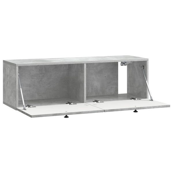 Wandmontierter TV-Schrank Betongrau 98cm