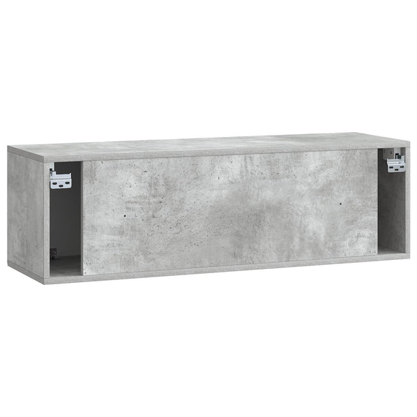 Wandmontierter TV-Schrank Betongrau 98cm
