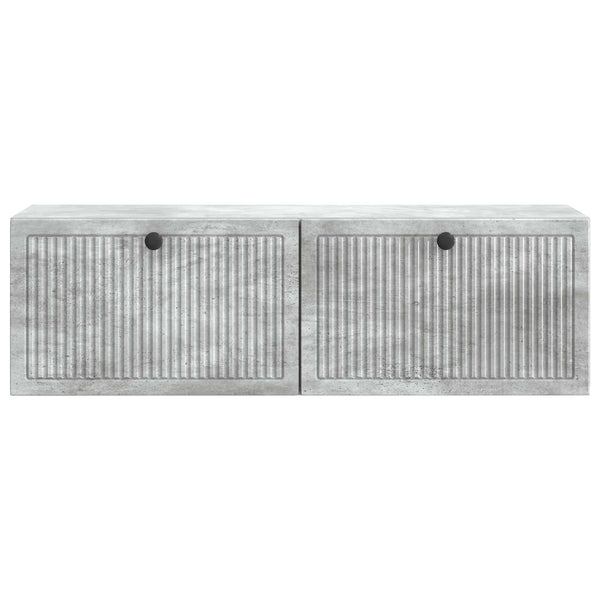 Wandmontierter TV-Schrank Betongrau 98cm