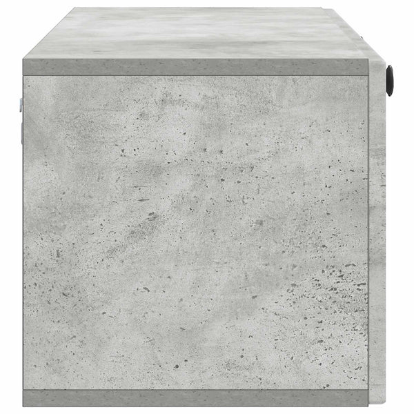 Wandmontierter TV-Schrank Betongrau 98cm