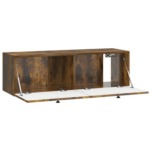Wandmontierter TV-Schrank Geräucherte Eiche 98cm