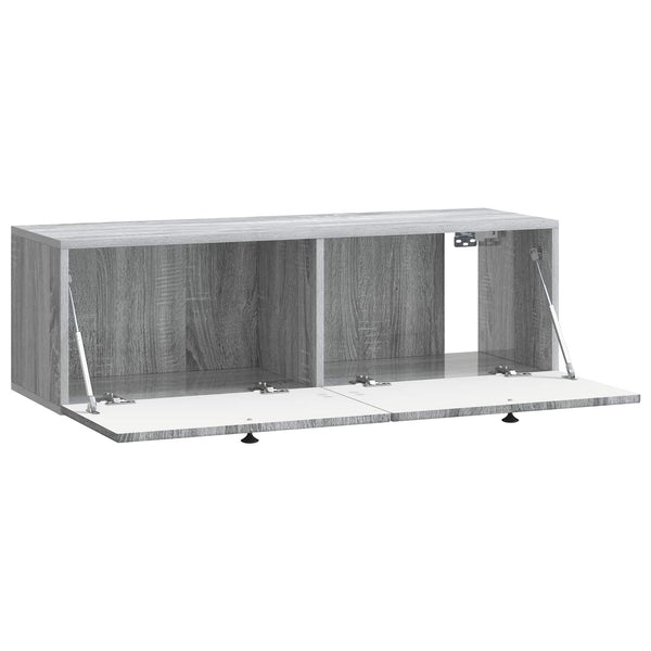 Wandmontierter TV-Schrank Grau