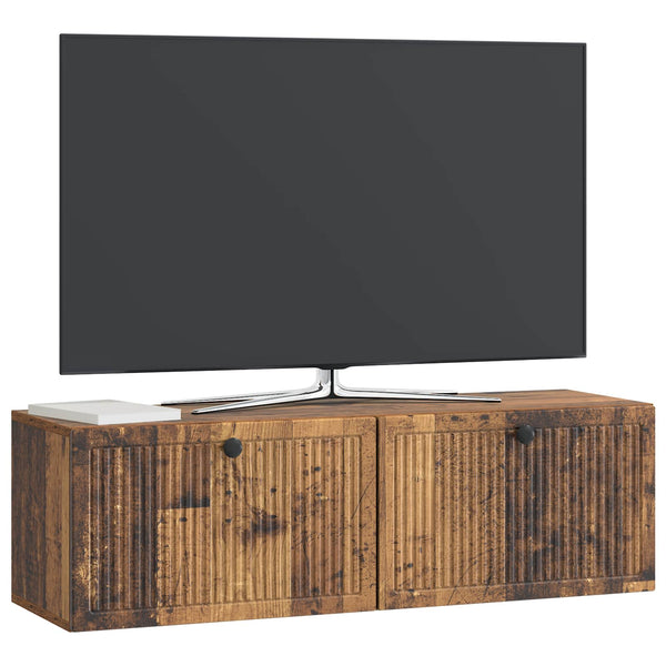 Wandmontierter TV-Schrank Altholz 98 cm