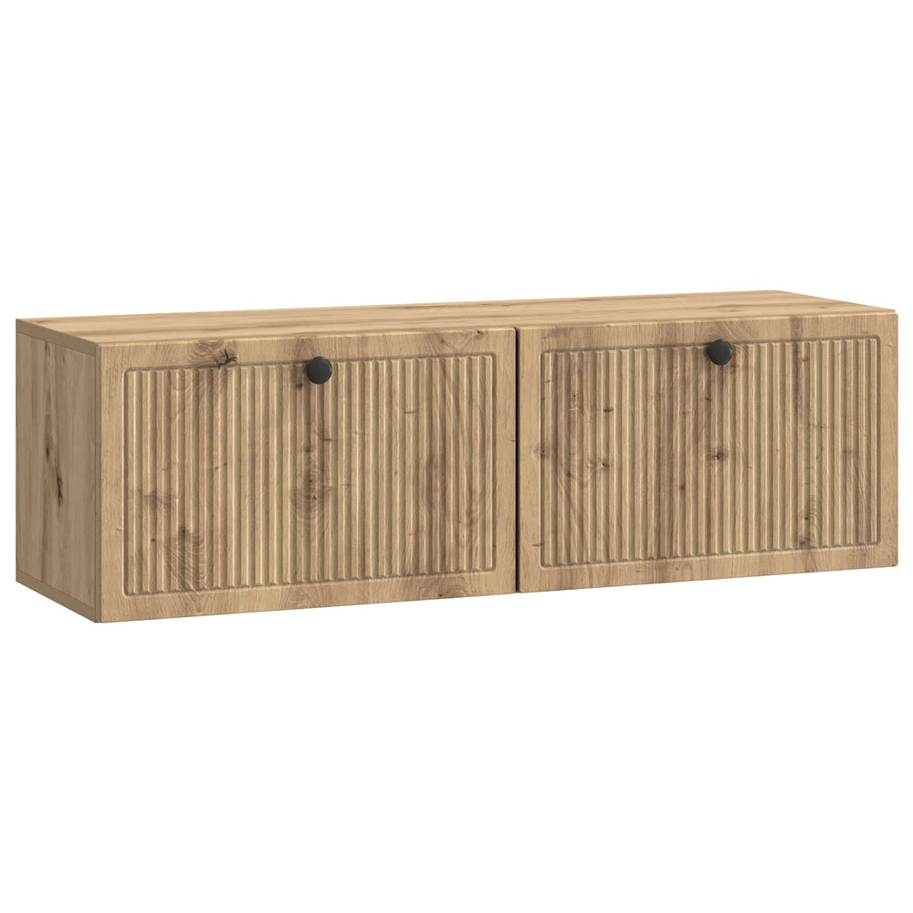 Wandmontierter TV-Schrank Eiche 98cm