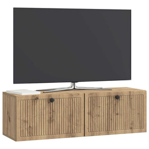 Wandmontierter TV-Schrank Eiche 98cm