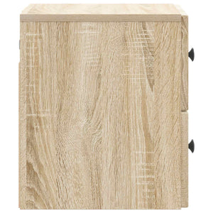 vidaXL Table de chevet murale chêne sonoma 33 x 34,5 x 40 cm