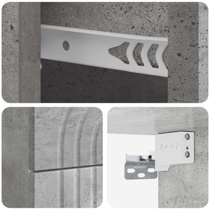 Wand-Nachttisch Betongrau 33x34,5x40 cm
