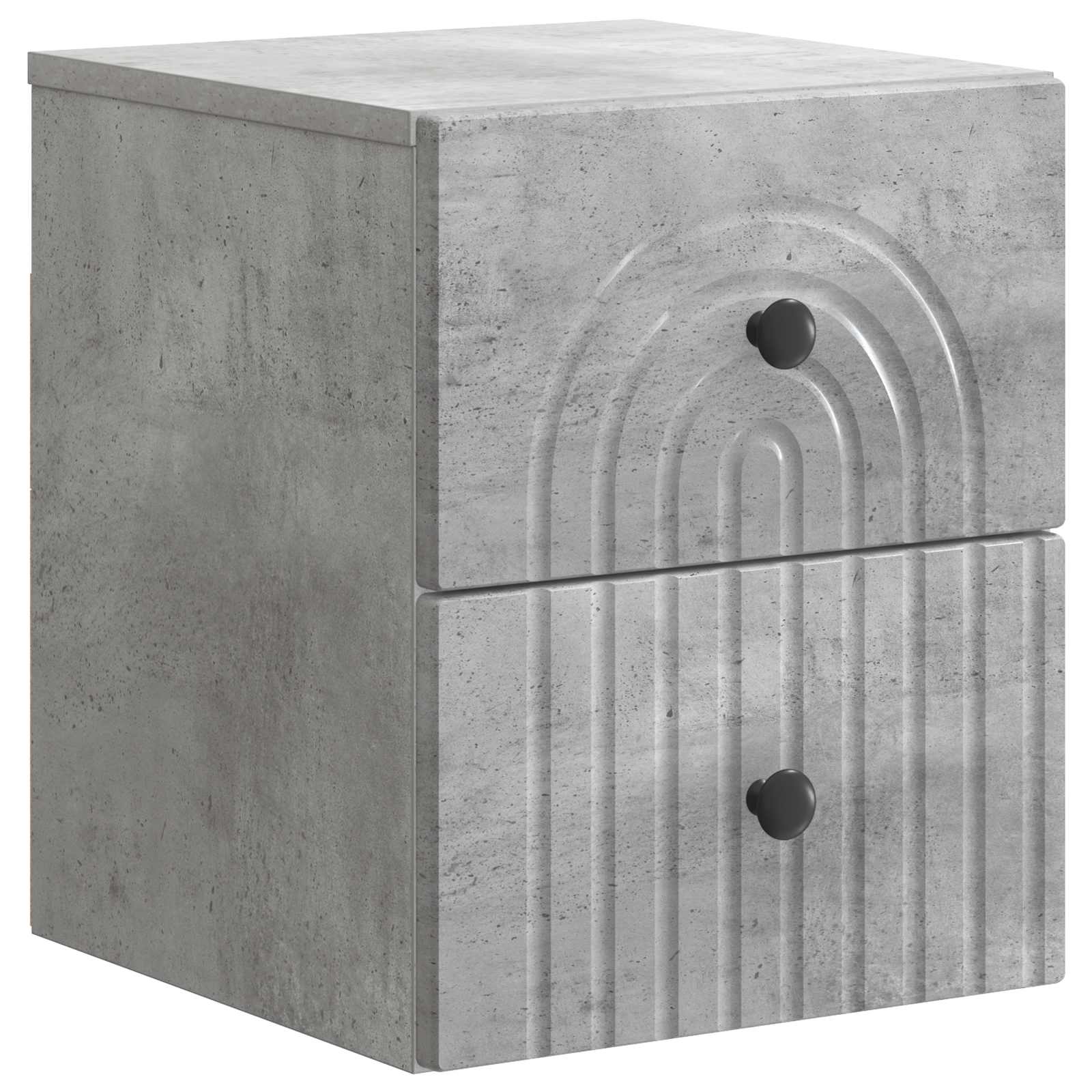 Wand-Nachttisch Betongrau 33x34,5x40 cm
