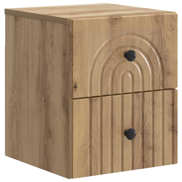 Wand-Nachttisch 2er-Set Artisan Eiche